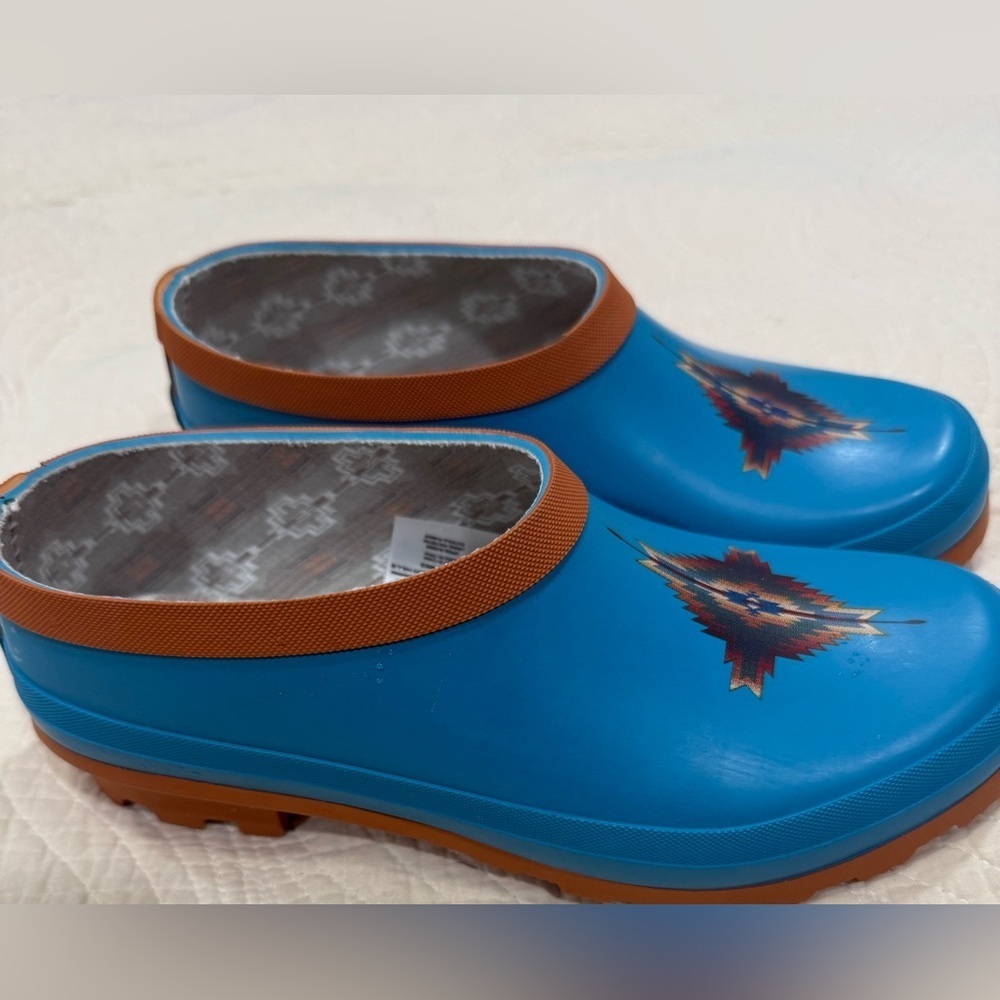 Pendleton Blue and Brown Slip-On Shoes